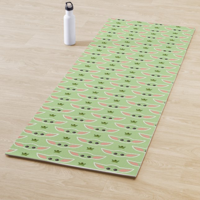 The Child and Frog Cute Pattern Yoga Mat (In Situ)