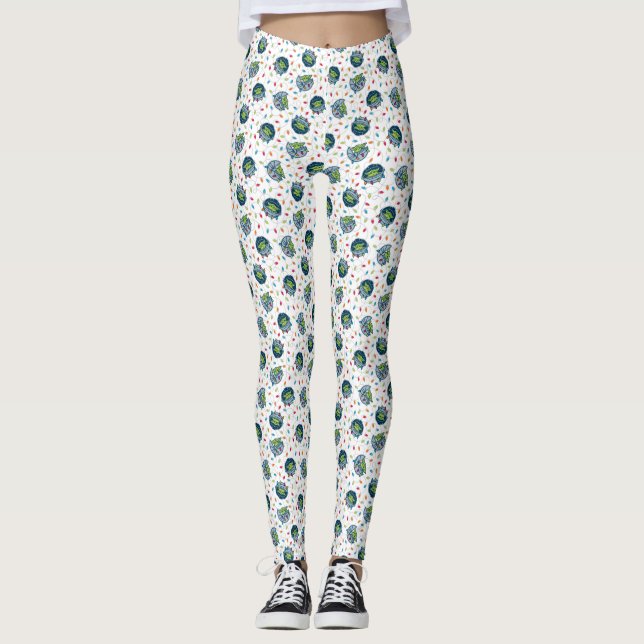 The Child | Christmas Lights Pattern Leggings (Front)