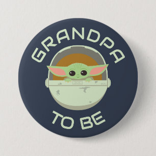 The Child Cute Bassinet Artwork   Grandpa To Be 3 Inch Round Button