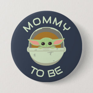 The Child Cute Bassinet Artwork   Mommy To Be 3 Inch Round Button