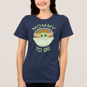 The Child Cute Bassinet Artwork Mommy To Be Tri-Blend Shirt
