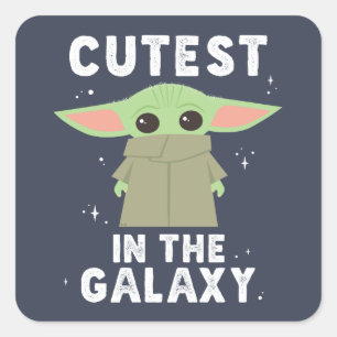 The Child   Cutest in the Galaxy Square Sticker
