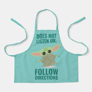 The Child   Does Not Listen of Follow Directions Apron