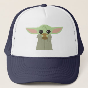 The Child   Holding Cup Trucker Hat