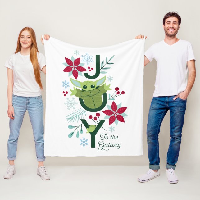 The Child | Joy to the Galaxy Fleece Blanket (In Situ)