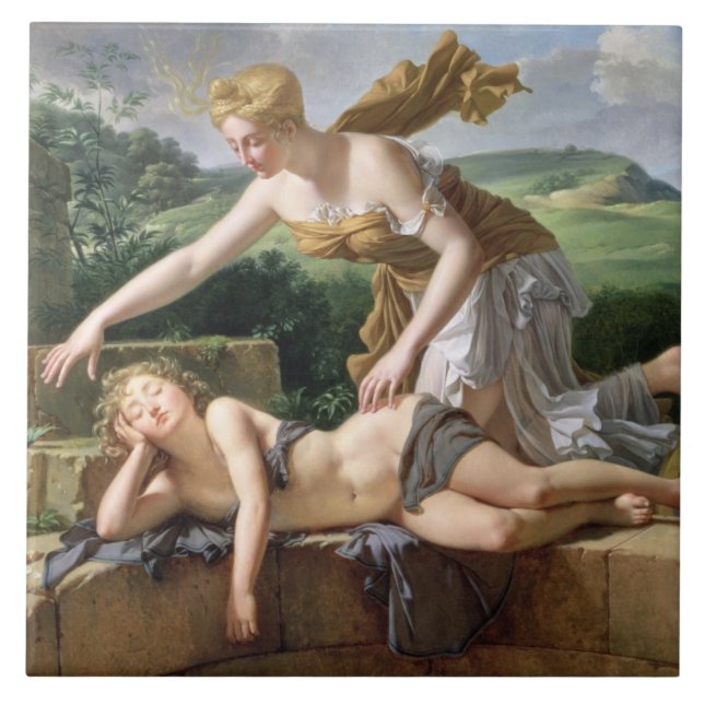 The Child of Fortune, 1801 (oil on canvas) Tile (Front)