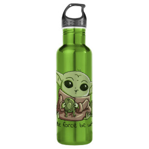 The Child Playing With Frogs Sketch Art 710 Ml Water Bottle