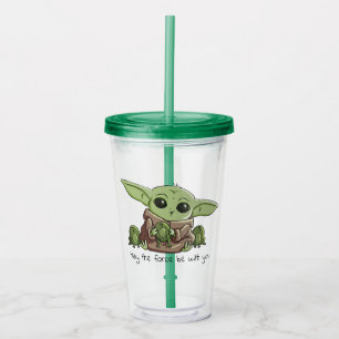 The Child Playing With Frogs Sketch Art Acrylic Tumbler