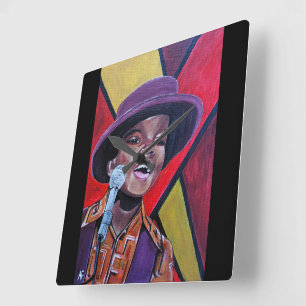 The Child Prodigy Painting by Alfred Fox Square Wall Clock
