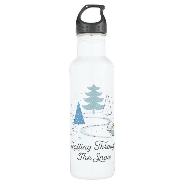 The Child | Rolling Through the Snow 710 Ml Water Bottle (Front)