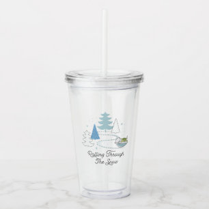 The Child   Rolling Through the Snow Acrylic Tumbler
