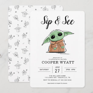The Child   Sip & See Baby Shower Invitation