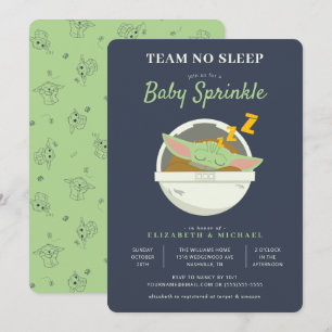 The Child   Team No Sleep - Baby Sprinkle Invitation