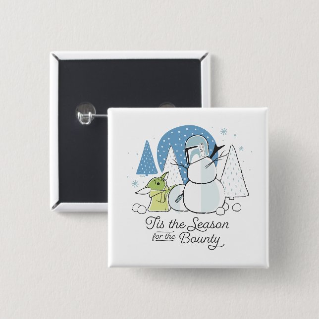 The Child | Tis the Season for the Bounty 2 Inch Square Button (Front & Back)