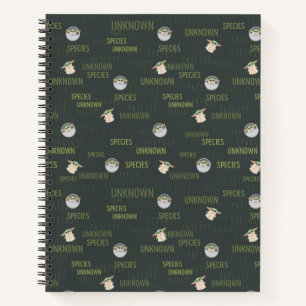 The Child Unknown Species Green Pattern Notebook