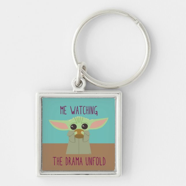 The Child - Watching The Drama Unfold Keychain (Front)