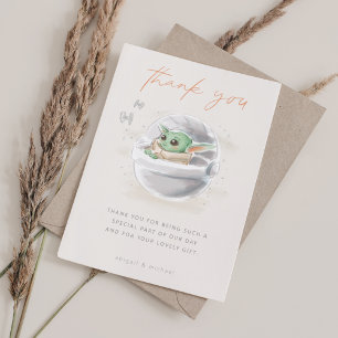 The Child   Watercolor Baby Shower Thank You Invitation