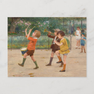 The Children’s Band   Victor Gabriel Gilbert Postcard