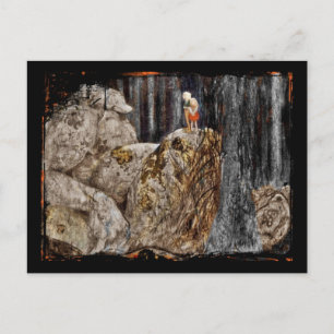 The Children with Stone Troll Postcard