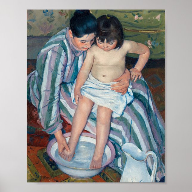 The Child's Bath Mary Cassatt Poster (Front)
