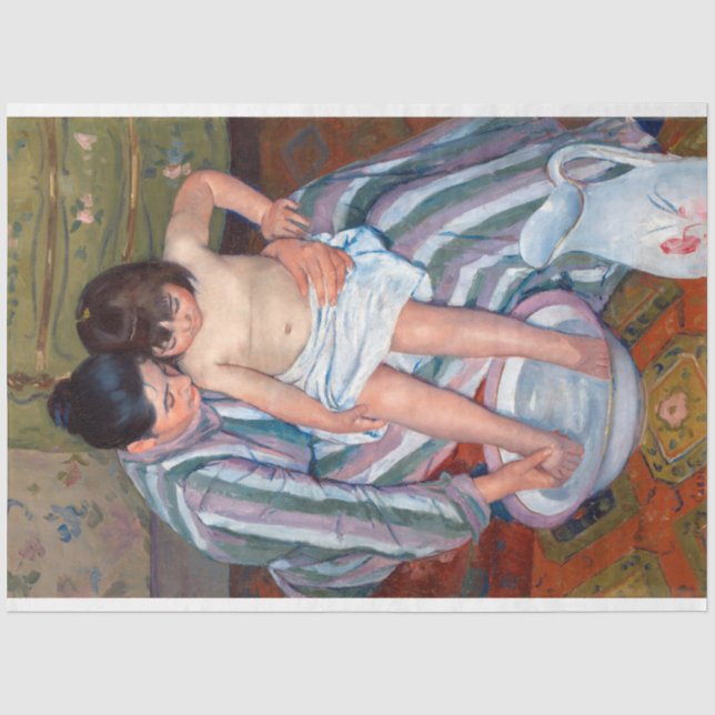 The Child's Bath, Mary Cassatt Tissue Paper (Front)
