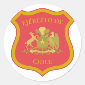 the Chilean Army, Chile Classic Round Sticker