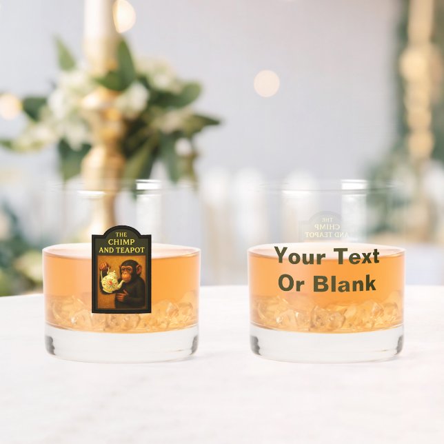 The Chimp And Teapot Pub Whiskey Glass (Insitu (Wedding))