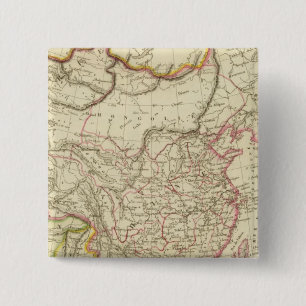 The Chinese Empire and Japan 2 Inch Square Button