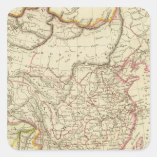 The Chinese Empire and Japan Square Sticker