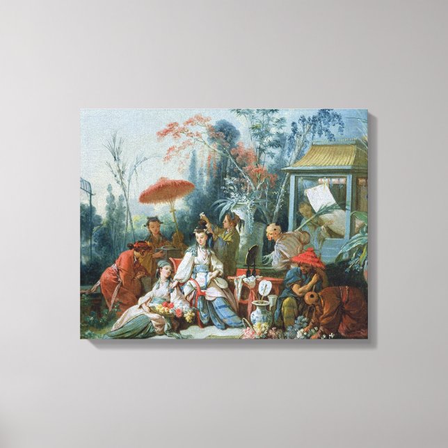 The Chinese Garden, c.1742 Canvas Print (Front)