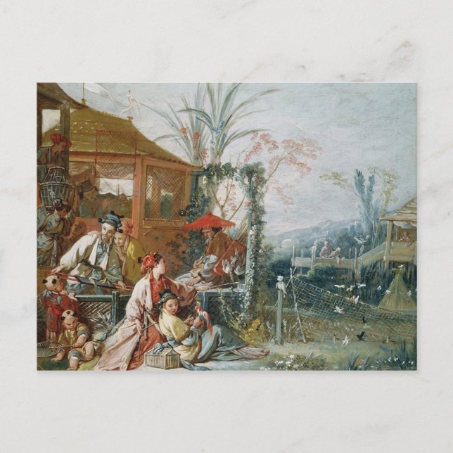 The Chinese Hunt, c.1742 Postcard (Front)