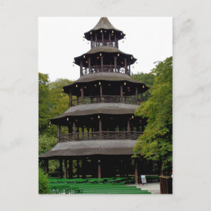 The Chinese Tower in Englischer Garten Postcard
