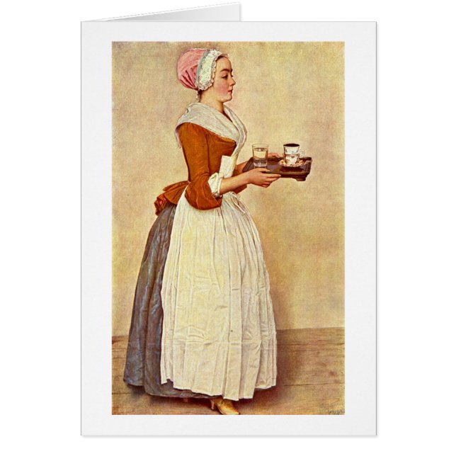 The Chocolate Girl By Jean-Etienne Liotard (Front)