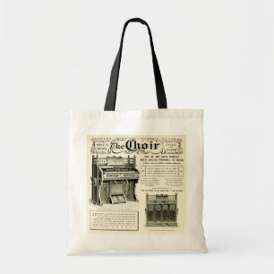 The Choir ~ Vintage Reed Organ Advertising Tote Bag
