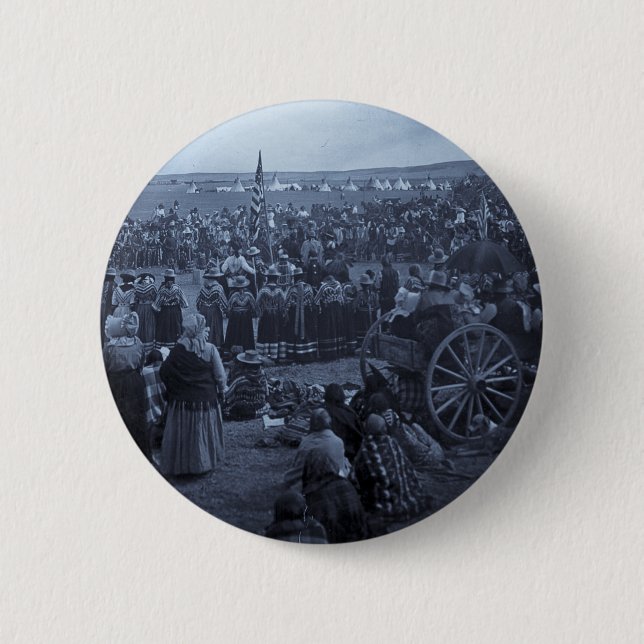The Choosing Dance of the Blackfeet 2 Inch Round Button (Front)