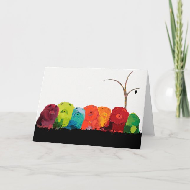 THE CHOW LINE heARTDECO series Card (Front)