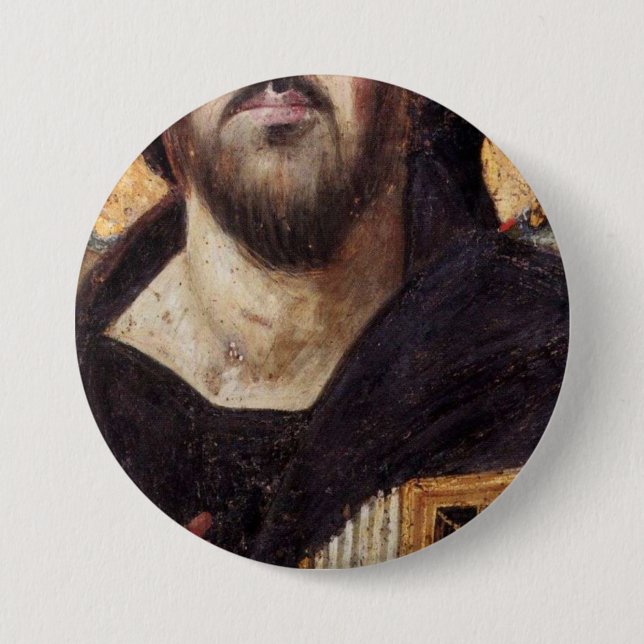 The Christ Pantocrator Of St Catherine’s Monastery 3 Inch Round Button (Front)