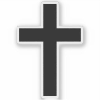 The Christian Cross (black)