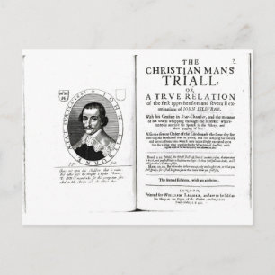 The Christian Man's Trial' by John Lilburne Postcard
