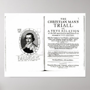 The Christian Man's Trial' by John Lilburne Poster
