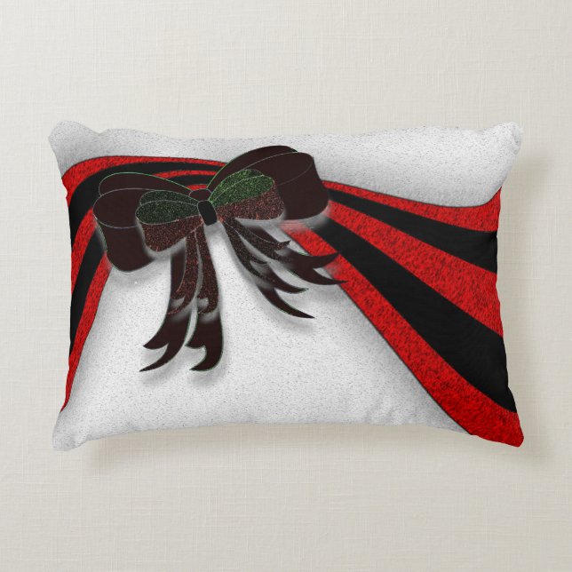 The Christmas Bow - Accent Pillow (Front)