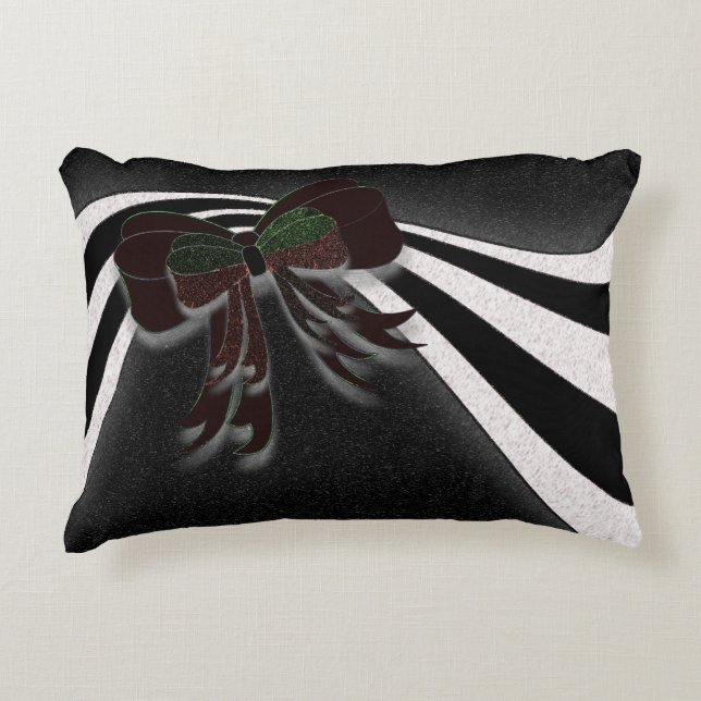 The Christmas Bow - Accent Pillow (Front)