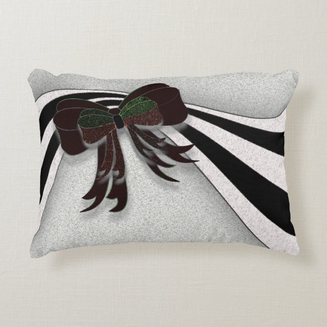The Christmas Bow - Decorative Pillow (Front)