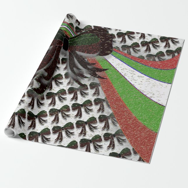 The Christmas Bow - Wrapping Paper (Unrolled)
