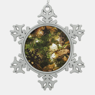 The Christmas Butterfly Snowflake Pewter Christmas Ornament