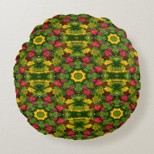 The Christmas Cactus....... Round Pillow