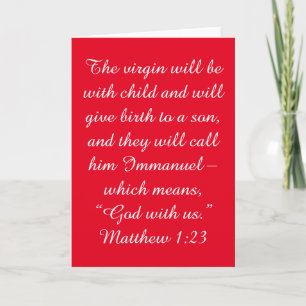 The Christmas Card - Matthew 1:23
