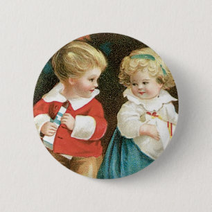 The Christmas Cheer Children 2 Inch Round Button