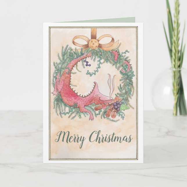 The Christmas Dragon Card (Front)