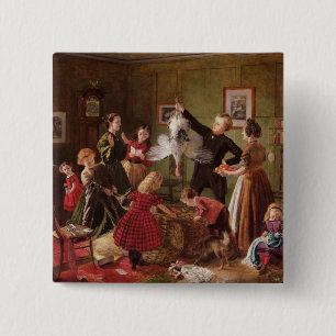 The Christmas Hamper 2 Inch Square Button